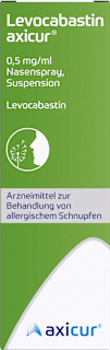Levocabastin axicur 0,5 mg/ml Nasenspray, Suspension axicur