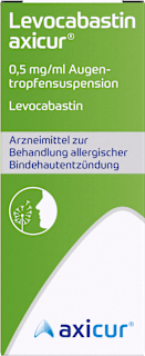 Levocabastin axicur 0,5 mg/ml Augentropfensuspension axicur
