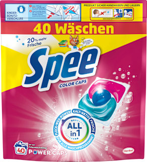 Colorwaschmittel Power Caps Spee