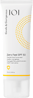 Ľahký pleťový opaľovací krém Zero Feel SPF 50  Geek&Gorgeous