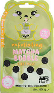 Exfoliating Matcha Bubble Sheet maska za lice JiiNJU BEAUTY
