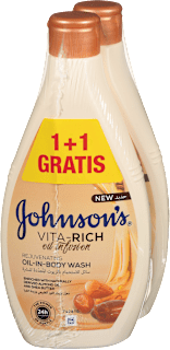 Oljni gel za tuširanje Vita-Rich Rejuvenating, 2 × 400 ml Johnson's