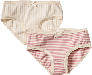 Slips mit Streifen & Ajour-Struktur, rosa + weiß, Gr. 98/104 ALANA