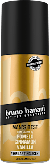 Deospray Man's Best Pomelo Cinnamon Vanilla bruno banani