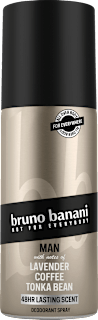 Deospray Man Lavender Coffee Tonka Bean bruno banani