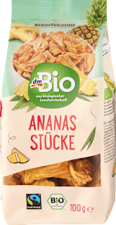 Trockenfrüchte, Ananas Stücke dmBio