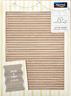 Letterboard mit Wellenrand Paradies