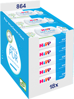 Feuchttücher Soft & Pur 18x48 St.  HiPP Babysanft