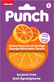 Čistiaca hubka Punch - pomaranč Punch