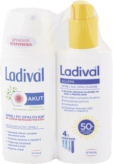 Balíček na opaľovanie a regeneráciu pokožky SPF 50+ Ladival
