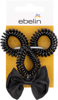 Spiralne gumice s crnom mašnom ebelin