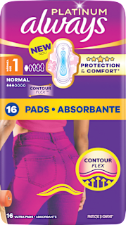 Damski vložki Platinum Ultra Normal Plus duo, velikost 1 always
