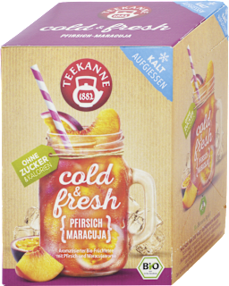 Bio Ľadový čaj cold & fresh broskyňa - marakuja Teekanne