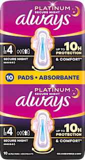 Absorbante Platinum Secure Night always
