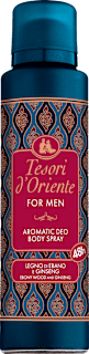 Deodorante spray aromatico LEGNO D'EBANO E GINSENG uomo  Tesori d'Oriente