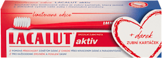zubní pasta aktiv + zubní kartáček Lacalut