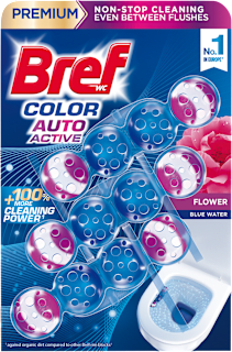 WC blok Color Auto Active Flower 3x50 g Bref