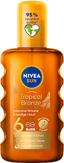Oljni sprej za sončenje Tropical Bronze, ZF 6 NIVEA SUN