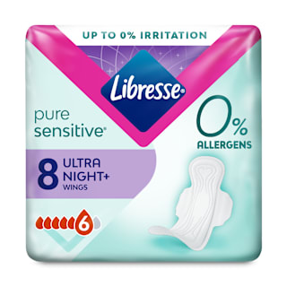 Ultra Night Pure Sensitive ulošci s krilcima Libresse