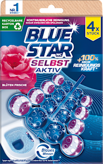 WC-Stein Selbst Aktiv Blüten Frische BLUE STAR