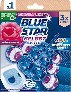 WC-Stein Selbst Aktiv Blüten Frische BLUE STAR
