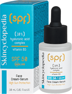 Крем серум за лице с витамин B5, SPF 50 Skincyclopedia