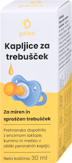 Kapljice za sproščen trebušček galex