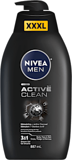 sprchový gel Active Clean 3 v 1 NIVEA MEN