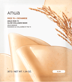 pleťová maska Rice 70 Collagen + Ceramide Anua