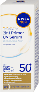 pleťové sérum 2 v 1 SPF50+ NIVEA SUN
