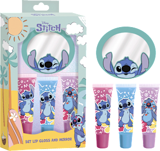 Комплект гланцове за устни с огледало Stitch Disney