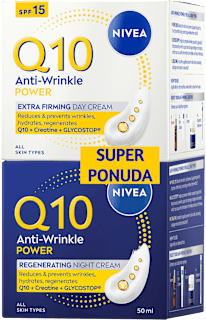 Q10 Anti-wrinkle dnevna i noćna krema za lice, 1+1 gratis NIVEA