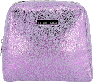 Kosmetiktasche flieder glitzernd manòu