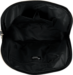 Kulturtasche mit Schleife groß schwarz manòu