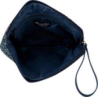 Kosmetiktasche Leoprint holografisch manòu
