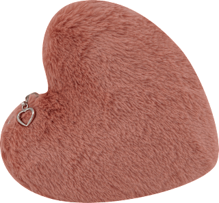 Kosmetiktasche Herz rot manòu
