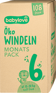 Pannolini misura 6 xl (15 - 20 kg), pacco mensile babylove