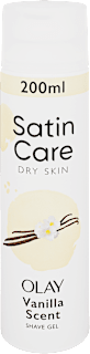 Női borotvazselé Dry Skin Olay Vanilla Scent Satin Care