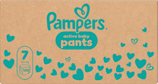 Pelene-gaćice active baby mjesečno pakiranje, vel. 7 (15+ kg) Pampers active baby