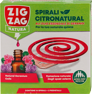 CITRONATURAL biljne spirale protiv insekata na bazi eteričnih ulja Geranio Zig Zag