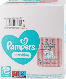 sensitive vlažne maramice za bebe Pampers