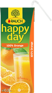 100% pomerančová šťáva RAUCH happy day
