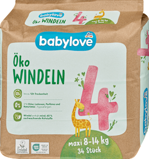 Pannolini misura 4 maxi (8 - 14 kg) babylove