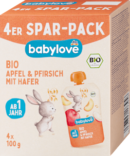 Kapsička Bio jablko & broskyňa s ovsom babylove