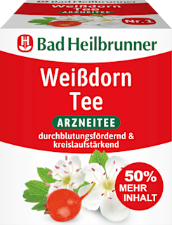 Arzneitee, Weißdorn Tee (12 Beutel) Bad Heilbrunner