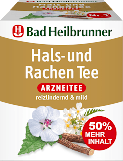 Arzneitee, Hals- & Rachen Tee (12 Beutel) Bad Heilbrunner
