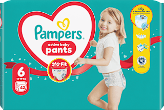 Pelene gaćice active baby, vel. 6 (13 – 19 kg) Pampers active baby