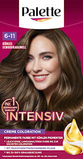 Haarfarbe Intensiv Creme Coloration 6-11 Kühles Schoko Karamell  Palette Intensive Color Creme