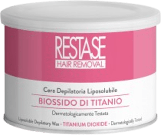 Cera depilatoria liposolubile con biossido di titanio RESTASE