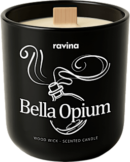 Świeca sojowa zapachowa w szkle Bella Opium ravina